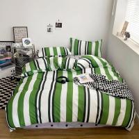 Juego de funda nórdica a cuadros negra y gris, ropa de cama Reversible con rejilla geométrica, funda de edredón suave para niños, adolescentes y adultos, decoración de dormitorio - details 31