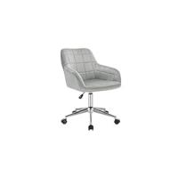 Taburete de Trabajo de 1 Pieza Giratorio Taburete de Silla Giratoria Silla de Oficina con Respaldo de Altura Regulable en Blanco - details 16