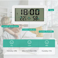 ORIA-termómetro Digital para interiores, higrómetro de 4 pulgadas, Monitor de temperatura y humedad con reloj para invernadero, habitación de bebé - details 2