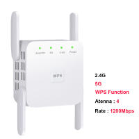Extensor de señal Wifi de largo alcance, enrutador amplificador de 2,4 Mbps, 300Mbps, 5Ghz, 1200G - details 1