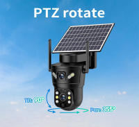 Cámara de Seguridad Solar Dual Lente V380 Visión Nocturna, Detección Humana PIR, Monitorización PTZ, 8MP, 4K, Inalámbrica, A prueba de agua, Uso externo y interior - details 5