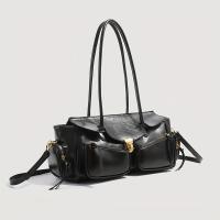 Bolso Crucero de Motocicleta con Asa Larga Diseño de Múltiples Bolsillos Cuero Sintético Negro - details 4