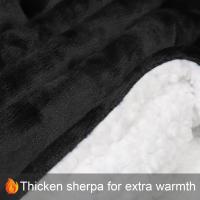 Sudadera con capucha de Sherpa para mujeres, hombres y adolescentes, manta usable de gran tamaño, manta gruesa y cálida, Sudadera con capucha grande - details 0