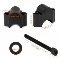 Elevador de manillar, abrazadera para motocicleta, Kit de barras de elevación de 30mm de altura, Compatible (negro) - details 4