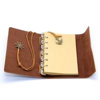 Cuaderno Retro de Cuero Suave Agenda con Cubierta Libro de Bocetos de Papel Kraft Reemplazable - details 1