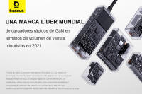 Baseus Cargador tipo c rápido de escritorio 65W GaN, cargador multiple 4 en 1 para iPhone, computadora portátil, Xiaomi y Samsung - details 16