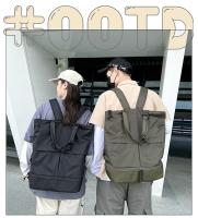 Mochila de gran capacidad Unisex, bolso deportivo impermeable de nailon, mochilas escolares de tendencia, bolso de viaje de ocio portátil - details 9