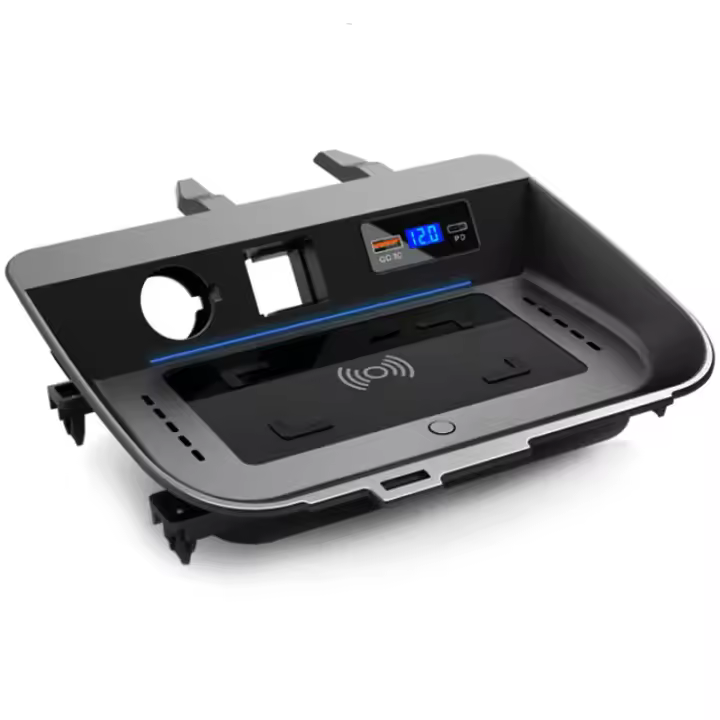 Cargador inalámbrico 15W QI para coche Accesorios de carga rápida para Teléfono Móvil Compatible con Toyota Rav4 XA50 Producto normal Fabricado en China - 1