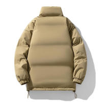 Chaqueta de pan con cuello alto para hombre, camiseta de algodón gruesa y cálida, informal, multicolor, mismo estilo, invierno - details 11