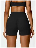 Pantalones Cortos de Cintura Alta de Yoga Ouwu Anti-Esqüí, Ideal para Ciclismo, Correr, Entrenamiento Intenso, Gimnasio Ropa Deportiva para Mujeres - details 7