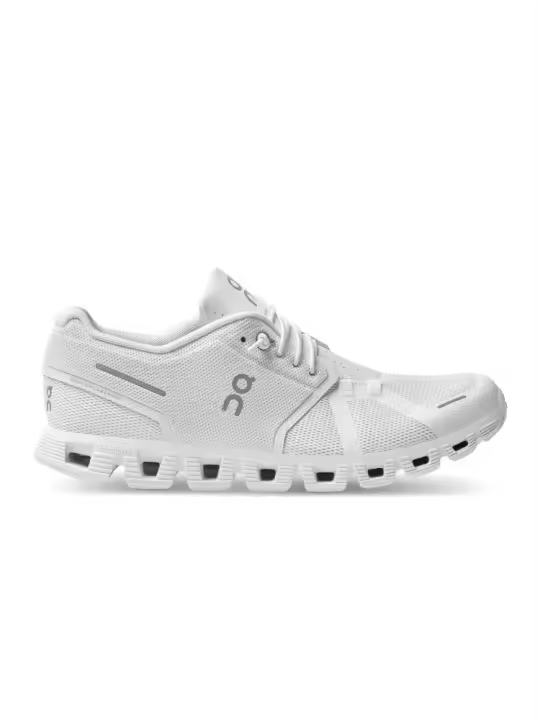 Zapatillas Blancas On Running Cloud 5 Todo Blanco - 1