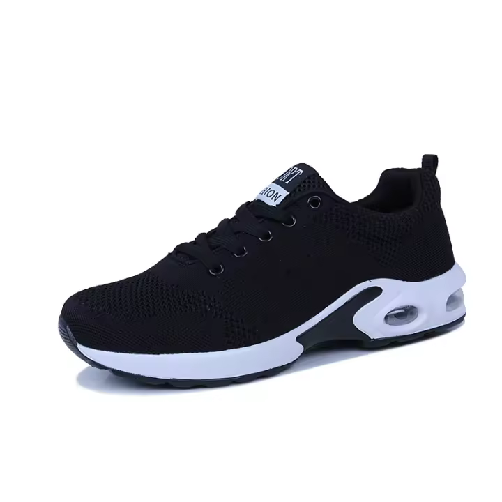 Nuevos zapatos casuales cómodos y versátiles de malla densa tejida con mosca, zapatos deportivos de gran tamaño para mujer - 1