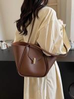 Bolso de mano elegante de color marrón para mujer con cierre magnético: gran capacidad, correas de hombro duraderas, perfecto para el trabajo, desplazamientos y uso diario, bolso de mano versátil |   Bolso de hombro elegante |   Bolsa de cierre seguro - details 5