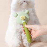 Cepillo de pelo para depilación de una sola tecla, cepillo de pelo portátil eficiente para perros y gatos, peine de aguja profesional silencioso - details 11