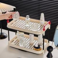 Cup storage rack desktop water cup storage rack dining side cabinet tea cup drain rack cream style kitchen cup rack kitchen storage rack cosmetics storage - details 2