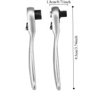Mini llave de trinquete de 72 dientes, enchufe de liberación rápida o soporte de broca, manija de trinquete de 1/4, cabeza de accionamiento cuadrada - details 0