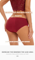 Pañales de Algodón para Mujeres a Cintura Baja A Prueba de Fugas, Cuidado de Maquinaria, Estilo Plano, Tallas XS-GG - details 4