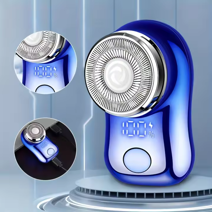 Afeitadora Eléctrica Mini Portátil para Barba Recargable por USB Uso en Hogar y Oficina - 1