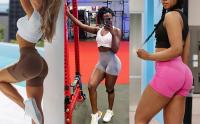 Nuevos pantalones cortos deportivos de cintura alta sin costuras con forma de sonrisa para mujer, pantalones cortos de entrenamiento de Yoga con realce, pantalones cortos sexys para correr y Fitness - details 1