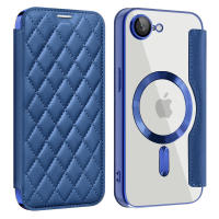 Flip para iPhone 16e Plus 16 15 14 13 Pro Max, funda protectora de gaanoplastia con cepillo antirrobo de cuero magnético Magsafe - details 11