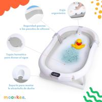 Bañera Plegable para Bebé de 80cm con Soporte Bañera de Bebé con Termómetro - details 2