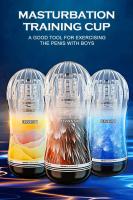 Leten masturbador masculino coño suave para hombres adultos productos de ejercicio de resistencia taza de bolsillo al vacío juguetes sexuales Vagina transparente - details 0