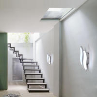Goeco Apliques de Pared de Estilo Nórdico Creativo, 20W Lámparas de Pared Moderna de 6000K Blanca Fría para Interior, Luz de Brillo Bueno para Iluminación Interior de Sala de estar, Espejo, Pasillo, Escarela, Luz Nocturna, 220V, Blanco, 29*10*5CM - details 12