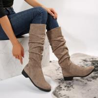 Botas largas informales para mujer, zapatos planos a la moda - details 1