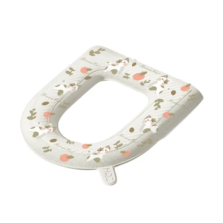 Cubierta de Asiento de Baño Almohadilla de Tapa de Inodoro Alfombra de Baño Cubierta de Bidet - 1