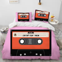 Juego de Ropa de Cama con Música Retro y Nostálgica Funda de Edredón y Funda de Almohada para Cama King Queen Tamaño - details 17