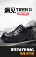 Nuevos zapatos casuales de piel de oveja de primera capa, zapatos de hombre de cuero para negocios - details 4