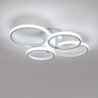 Goeco Lámpara de Techo LED Moderna de Aluminio 48W, Eficiencia Energética, Montaje Semi-Flush, Forma Redonda, Iluminación Blanca Fría - details 1