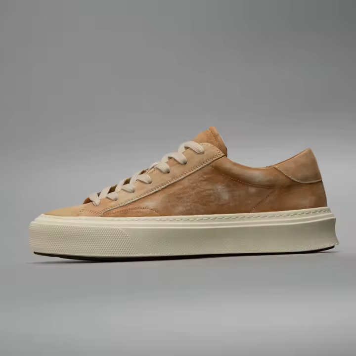 Nuevos hombres de cuero genuino de búfalo de moda versátil tendencia casual zapatos de junta. - 1