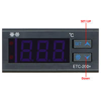 ETC-200+ Digital Thermostat Temperature Controller Microcomputer Refrigeration Heating Controller 220V with Data Reading - details 2