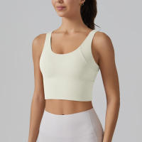 Hmidou-Sujetador deportivo para mujer, ropa interior Sexy de realce para Yoga, correr, gimnasio, Tops de Fitness, camiseta sin mangas de verano - details 2