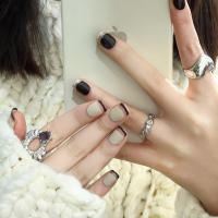 24pcs Uñas Postizas Cortas Diseño Leopardo Morado Reutilizables Para Mujeres Y Profesionales Arte De Uñas Falso Acrílico Cobertura Total - details 0