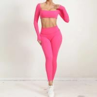 Nuevo TRE de 2 piezas, pantalones cortos deportivos, conjunto de body, ropa deportiva para mujer, traje de yoga para fortalecimiento de gimnasio - details 25
