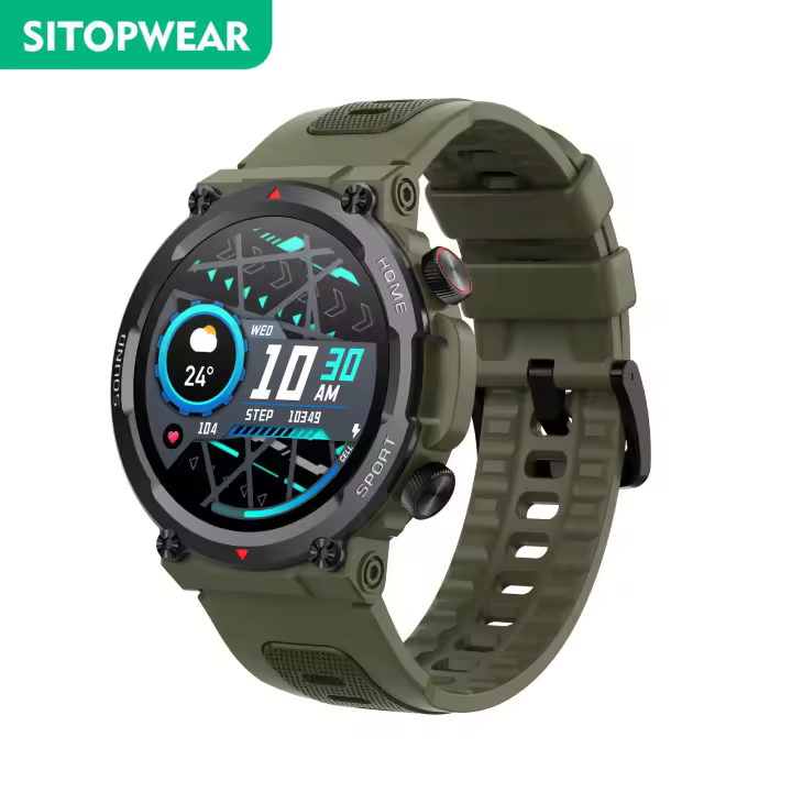 Reloj Inteligente para Hombres y Mujeres, Reloj Inteligente SANLEPUS, HD de 1,39", Llamadas Bluetooth, Notificaciones, Más de 100 Modos Deportivos, Frecuencia Cardíaca 24H - 1