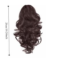 Extensiones de cola de caballo, Clip de garra, peluca de cola de caballo, Clip en Natural, corto, ondulado, rizado, cola de caballo falsa y esponjosa, postizo para uso diario - details 0