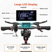 IScooter ix4-patinete eléctrico plegable para adultos, patinete eléctrico de 45 KM/H, patinete eléctrico de 800W, patinete de 48V y 15Ah - details 7
