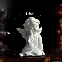 Adorables Figuras de Hada de Flor Retro Europea Escultura de Corazón de Niña en Resina - details 6
