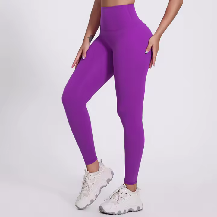 Pantalones de yoga sin costuras de diseño personalizado, cintura alta, control abdominal, leggings para correr y hacer ejercicio, pantalones de entrenamiento multicolor - 1
