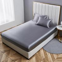 Juego de sábanas de satén de lujo, Sábana bajera de alta calidad, funda de almohada, color liso, tamaño Queen, King - details 2