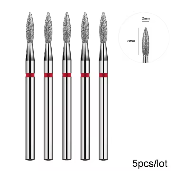 BNG 5 uds cortadores juego de manicura taladro de diamante taladros de fresado para perforadora de uñas - 1