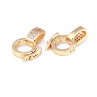 Colgantes de Brasso de Oro 18K Clips de Conexión de Circonio Suministros de Hacer Joyas - details 13