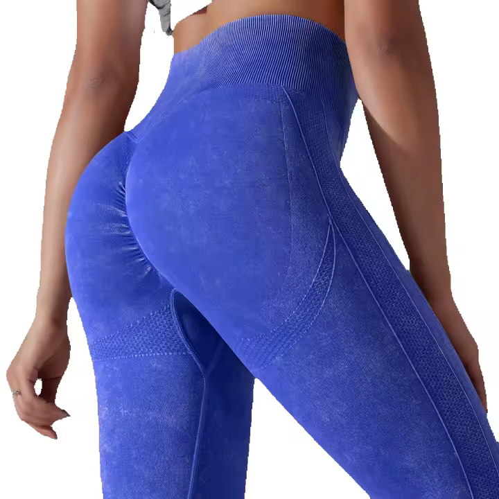 Pantalones de yoga para mujer, pantalones deportivos transpirables de cintura alta, ropa de gimnasio para levantamiento de glúteos, entrenamiento - 1