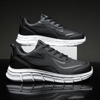 Zapatillas de correr ligeras de entrenamiento antideslizantes con parte inferior plana transpirables de marca para hombre, cómodas zapatillas deportivas de tenis - details 5