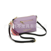 Bolso de hombro negro, nuevo bolso de mujer con cordón, bandolera de nylon con cremallera dorada - details 14
