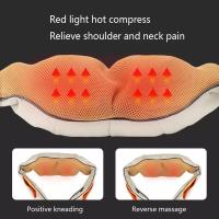ZVD Masajeador eléctrico Shiatsu en forma de U para espalda, cuello y hombros, masaje caliente por infrarrojos, para casa, desde - details 2
