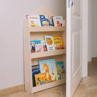 Estantes de 3 alturas en madera natural |   Colocación frontal de los libros |   ahorro de espacio |   Hecho en Italia (Madera Natural, Oso de peluche) - details 17